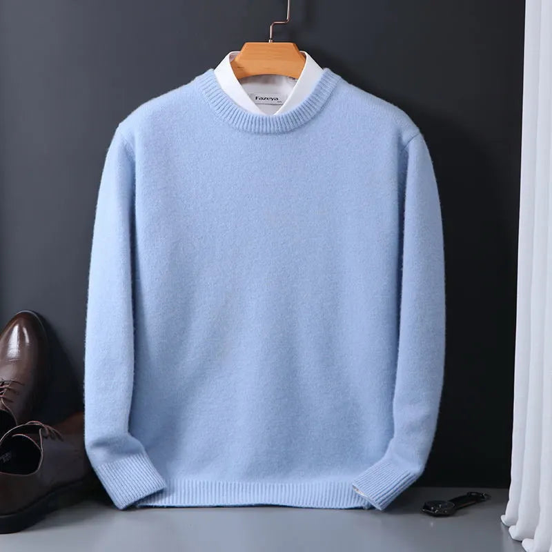 Lukas™ – Stylischer, weicher, einfarbiger, bequemer Pullover