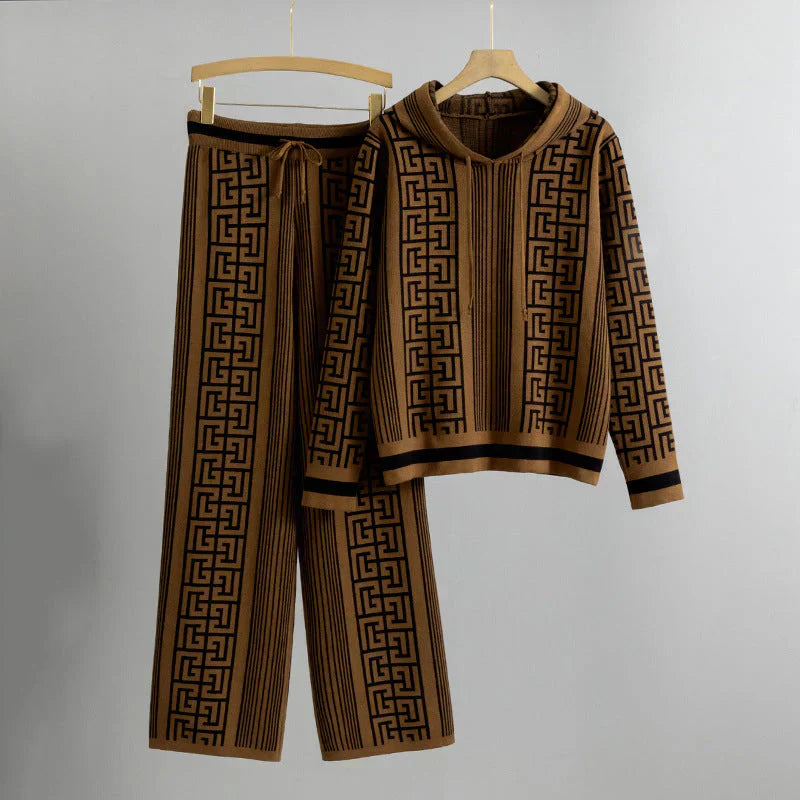 Lara™ - Gemütliches Kapuzenpullover- und Hosen-Satz