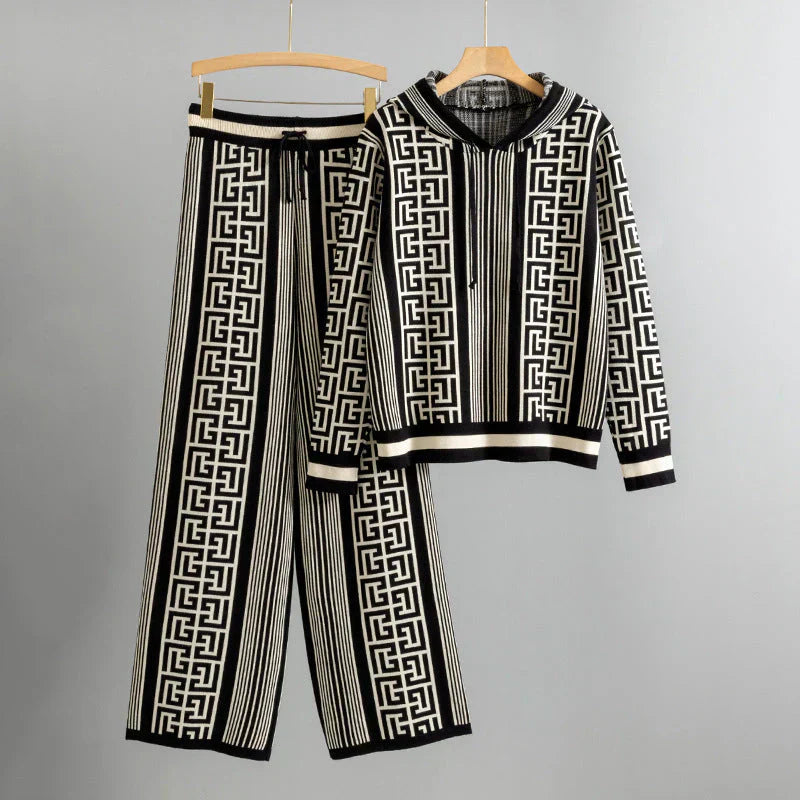 Lara™ - Gemütliches Kapuzenpullover- und Hosen-Satz