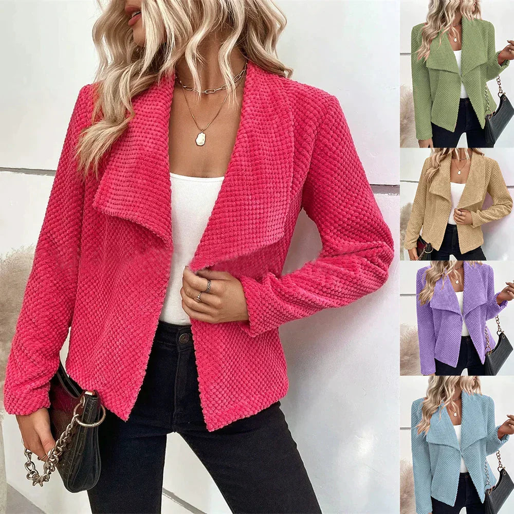 Stilvolle, elegante Blazerjacke mit handgefertigten Details