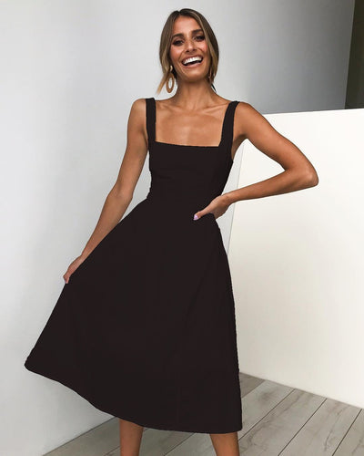 Mila™ – Zeitloses Kleid Mit Quadratischem Ausschnitt
