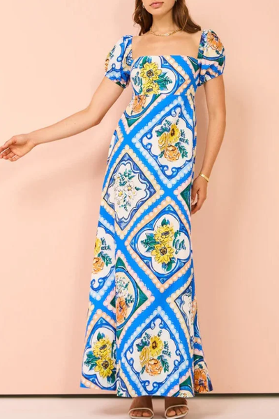 Mara™ - Print Lange Kleider Sommer