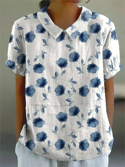 Greta™ - Elegante Bluse mit Blumenmuster