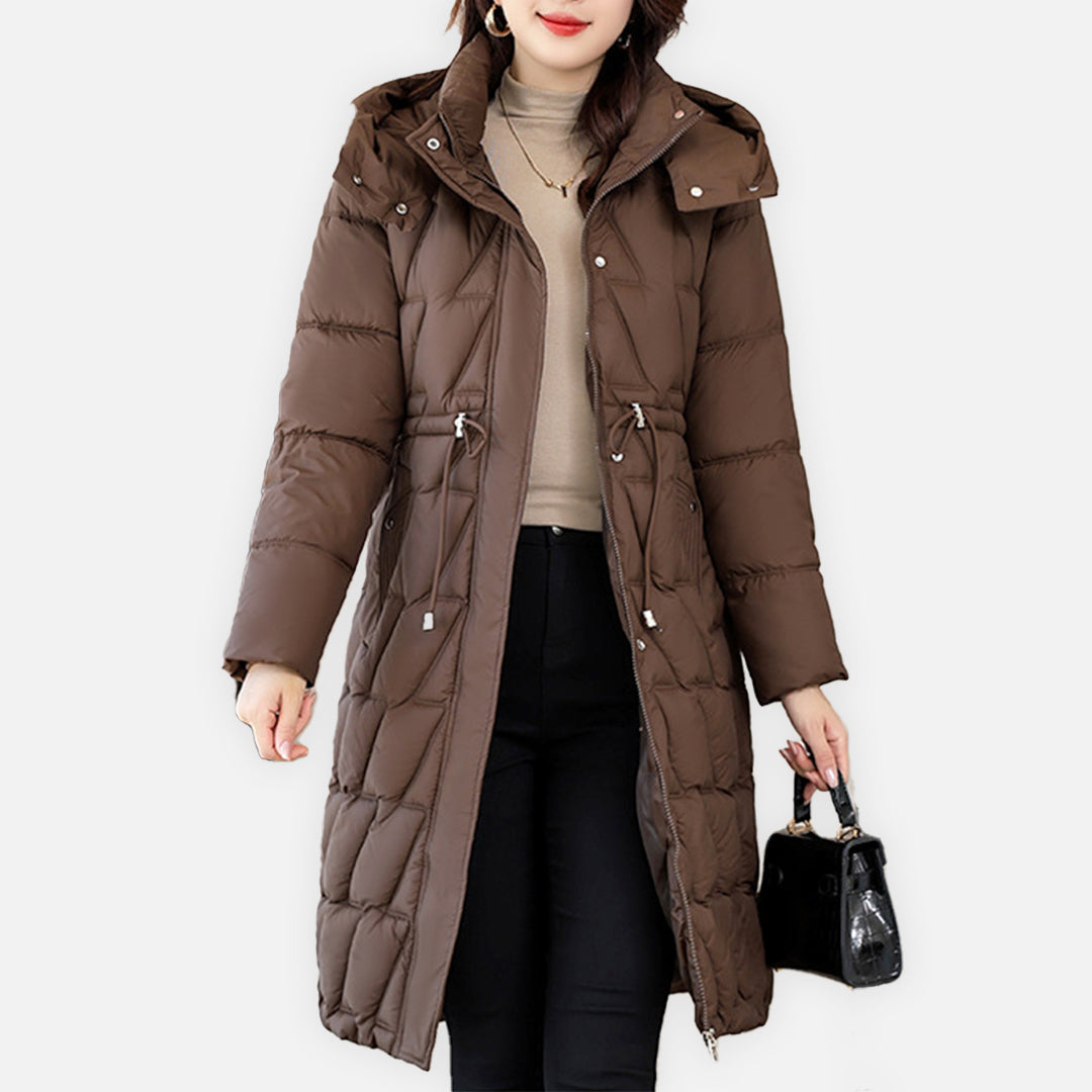 Anna™ - Hochwertige, lange Steppjacke