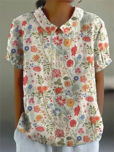 Greta™ - Elegante Bluse mit Blumenmuster