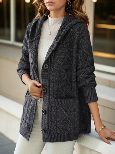 Hanna™ - Eleganter Cardigan mit Rautenstich