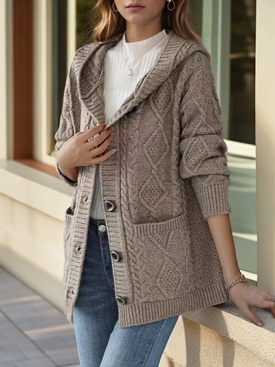 Hanna™ - Eleganter Cardigan mit Rautenstich