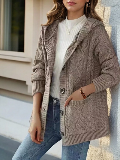 Hanna™ - Eleganter Cardigan mit Rautenstich