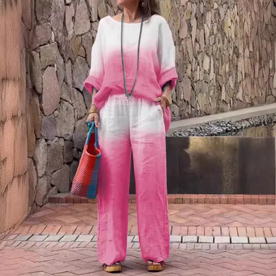Luisa™ - Super bequemes, lässiges, lockeres Hemd-Hosen-Set