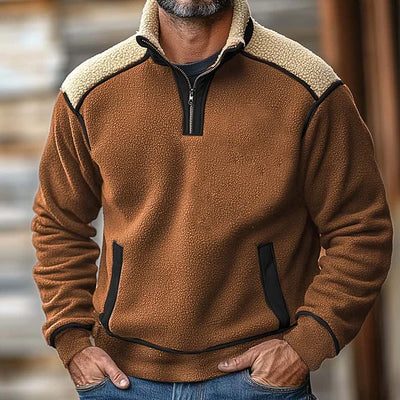 Niko™ - Retro-Quarz-Pullover mit Reißverschluss