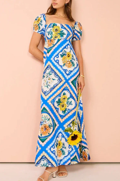 Mara™ - Print Lange Kleider Sommer