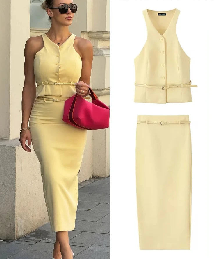 Sophie™ – Stylischer ärmelloser Sommeranzug