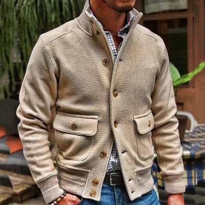James™ – Vintage Weste mit hohem Kragen