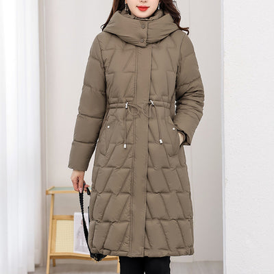 Anna™ - Hochwertige, lange Steppjacke