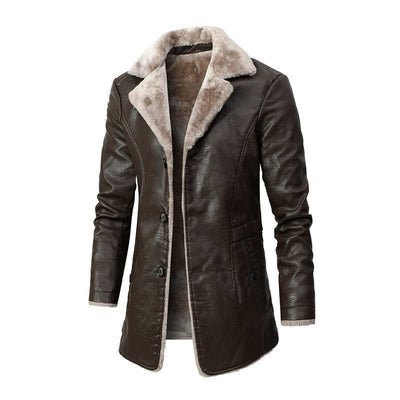 Florian™ - Eleganter Wintermantel aus Leder