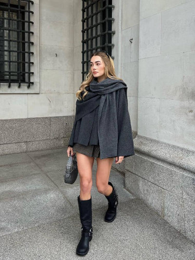 Lena™ - Stilvoller Luxus Cape Mantel