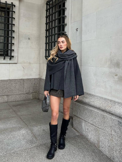 Lena™ - Stilvoller Luxus Cape Mantel