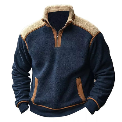 Niko™ - Retro-Quarz-Pullover mit Reißverschluss