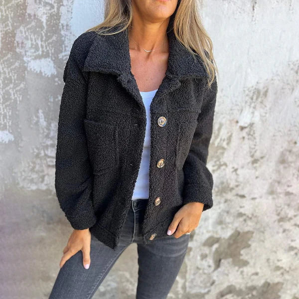 Roma™ - Stilvolle kurze Wolljacke mit Revers