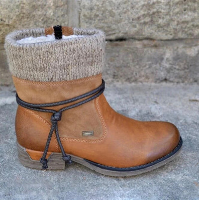 Mia™ - Warme orthopädische Stiefel aus veganem Leder