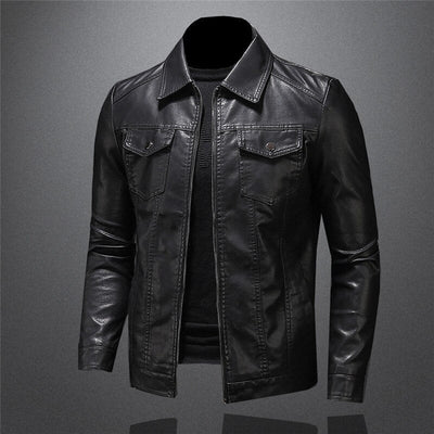 Luca™ - Klassische bequeme Lederjacke